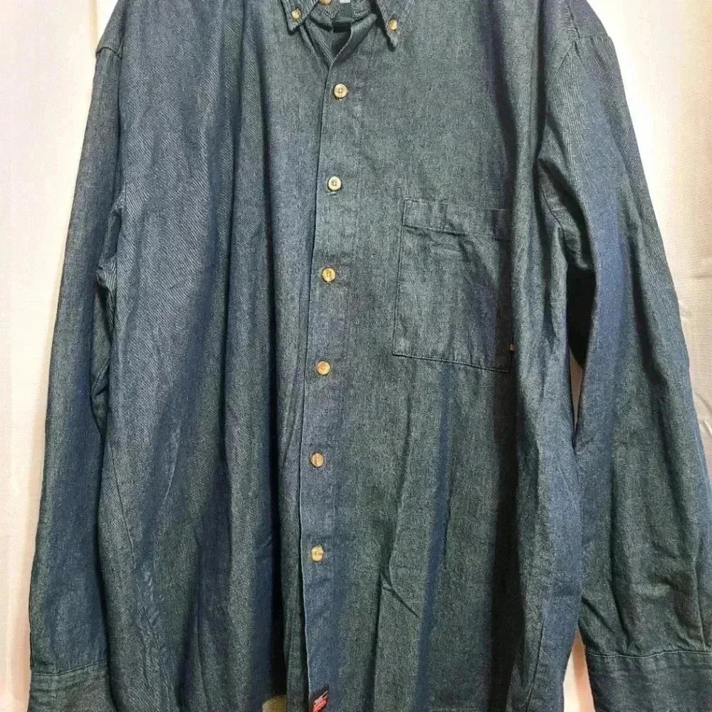 Men's Dickie Brand Denim Button Down Shirt